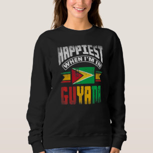 Moletom Guiana Guianenses Bandeira da Guiana Mais Feliz Qu
