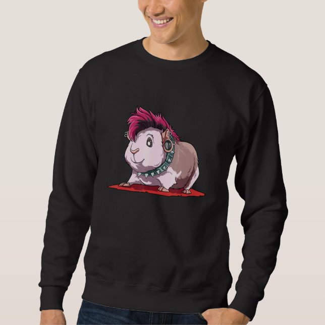 Moletom Guinea Pig as Punk for a Guinea Pig Owner Guinea P (Frente)