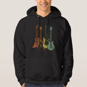 Moletom Guitaristas de Instrumentos Musicais Coloridos Gui