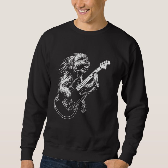 Moletom Guitarra Canina - Pai Lhasa Apso Mãe (Frente)