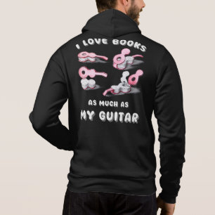 Moletom Guitarra de Livros de Amor de Homens Impressos