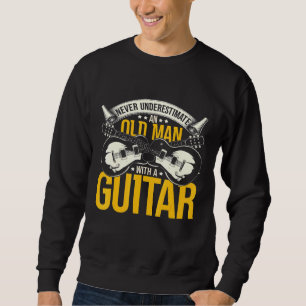 Moletom Guitarrista Nunca Subestima Um Velho Com Gu