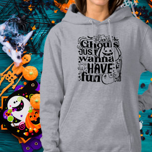 Moletom Gulosos Só Querem se Divertir Preto Halloween