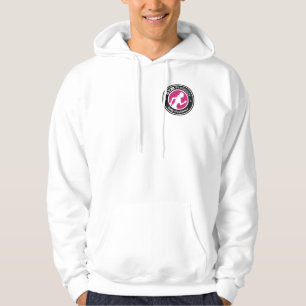 Moletom Gym flácido Hoody das senhoras (branco)