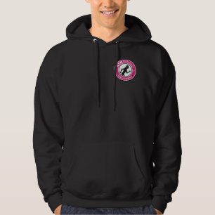 Moletom Gym flácido Hoody das senhoras (preto)