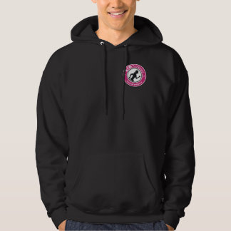 Moletom Gym flácido Hoody das senhoras (preto)