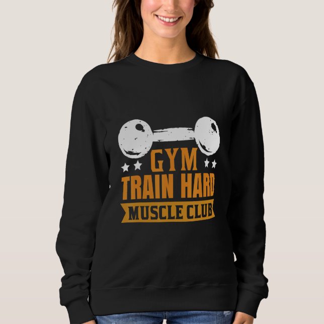 Moletom Gym Train Duro Muscle Club (Frente)
