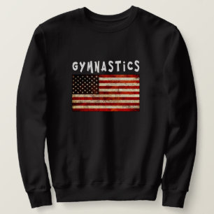 Moletom Gymnastics Grunge American Flag