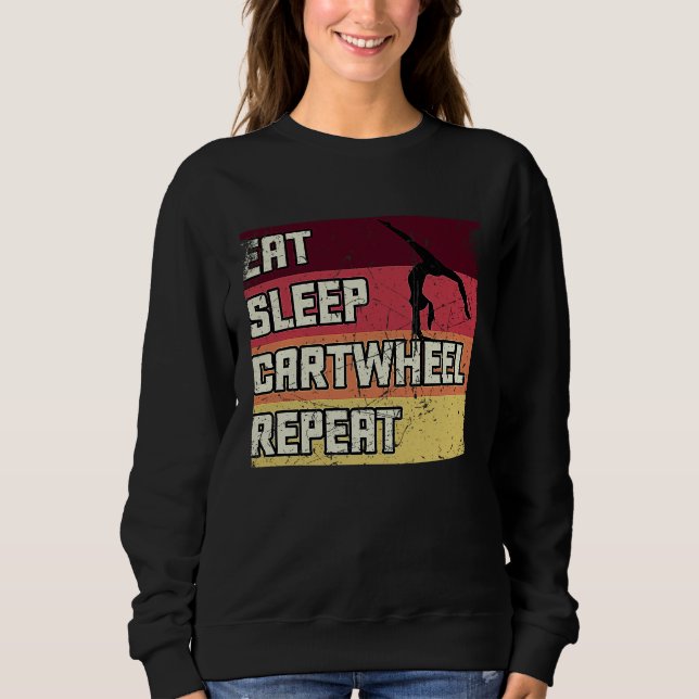 Moletom Gymnastics Women men Girls Teens Gymnast Dance Ret (Frente)