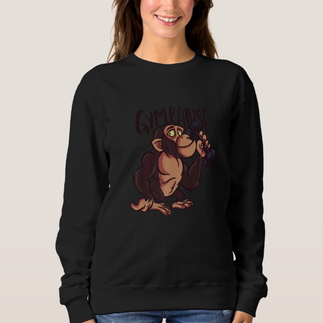 Moletom Gympanse Gym Athlete Bodybuilder Sport Workout Pre (Frente)