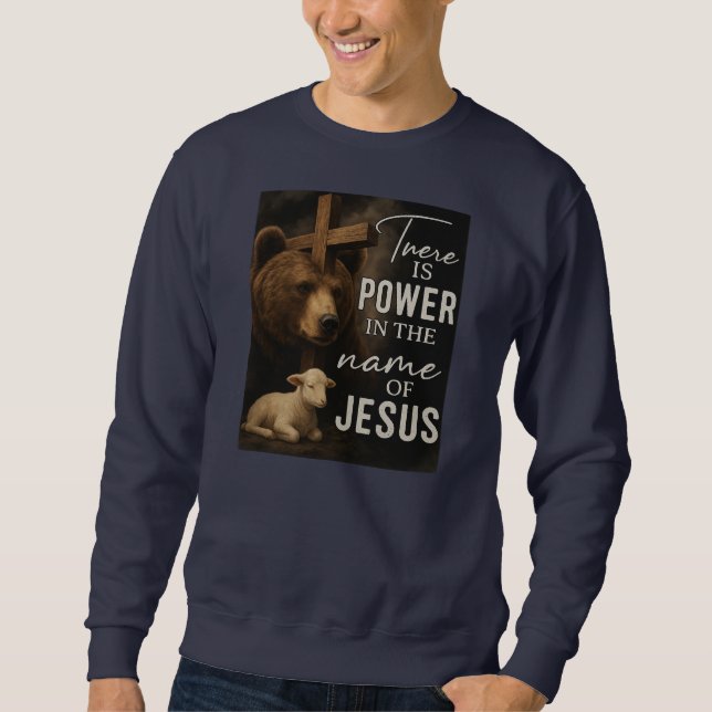 Moletom Há poder em nome de JesusT-Shirt (Frente)