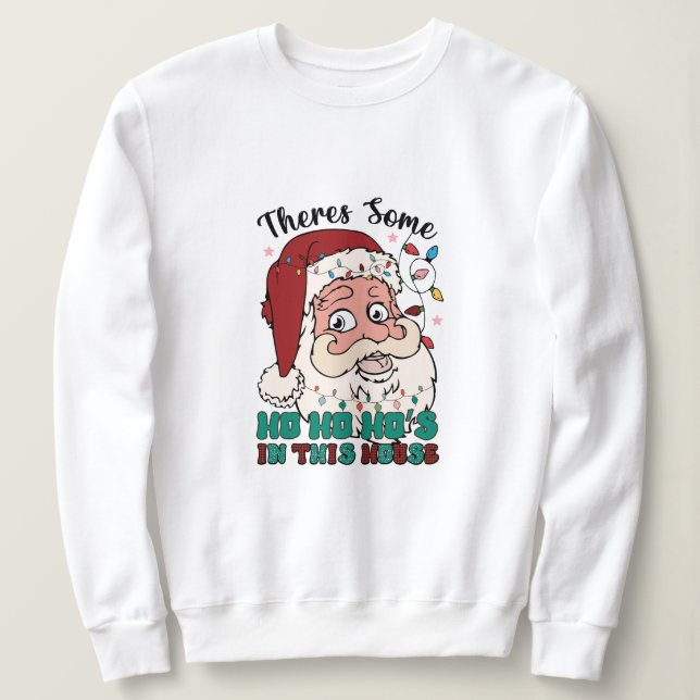 Moletom Há um ho ho ho na casa (Frente do Design)