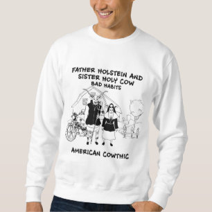 Moletom hábitos vaca-maus santamente do Holstein e da irm