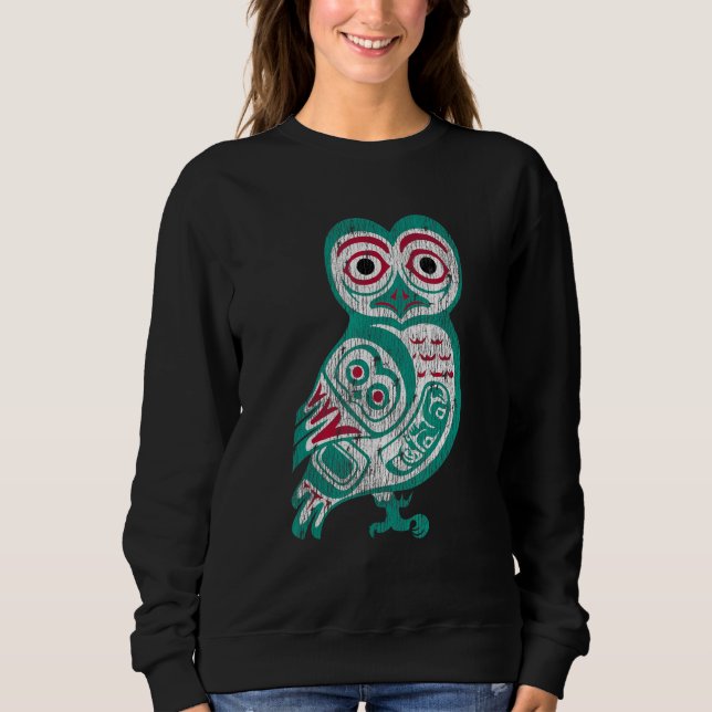 Moletom Haida Native American Owl Totem (Frente)