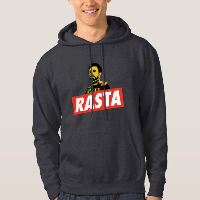 Moletom Haile Selassie j - HIM Emperor - reggae Hoodie - (Frente)