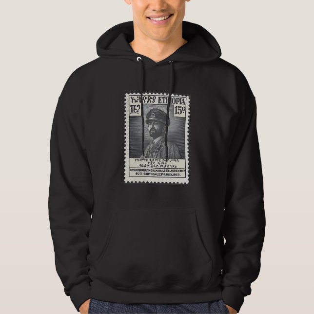 Moletom Haile Selassie - Jah Rastafari Rasta Reggae Hoodie (Frente)