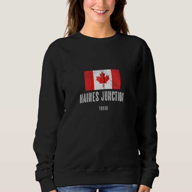 Moletom Haines Junction Canada Flag Merch Zip (Frente)