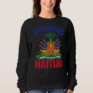 Moletom Haiti: América do Haiti Bandeira Orgulhosa de Amor