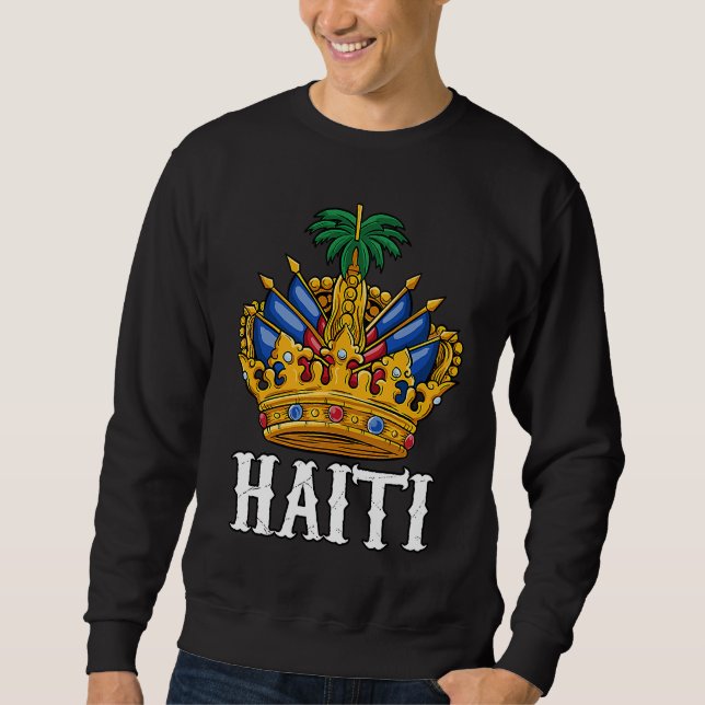 Moletom Haiti Haitian Flag Day Proud Prince Boy Ayiti Kid  (Frente)