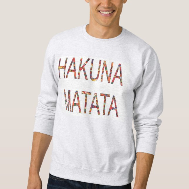 Moletom Hakuna Matata All is well Men's Basic Sweatshirt (Frente)