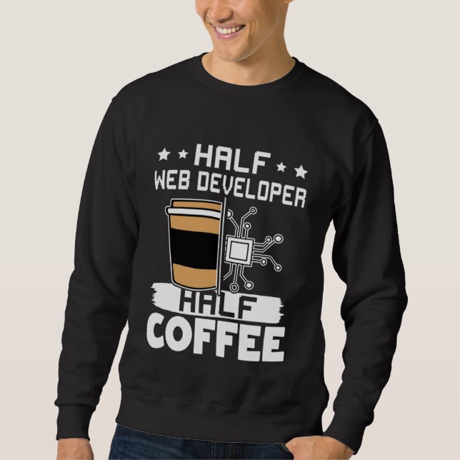 Moletom Half Web Developer Half Coffee (Frente)