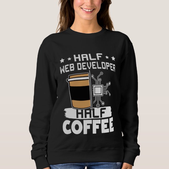 Moletom Half Web Developer Half Coffee (Frente)