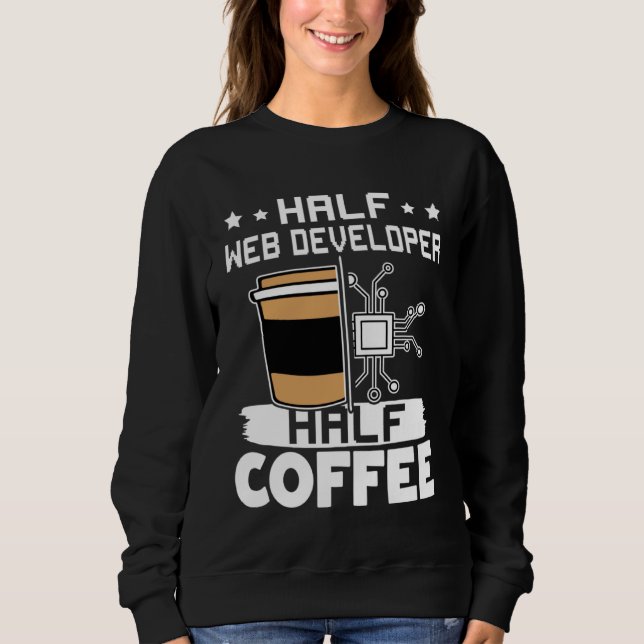 Moletom Half Web Developer Half Coffee  1 (Frente)