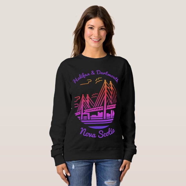 Moletom Halifax e Dartmouth Nova Scotia (Frente Completa)