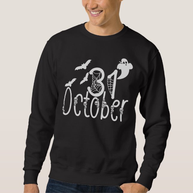 Moletom Halloween Assustador 31 de Outubro (Frente)