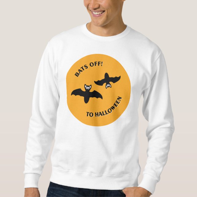 Moletom Halloween Bats Orange (Frente)