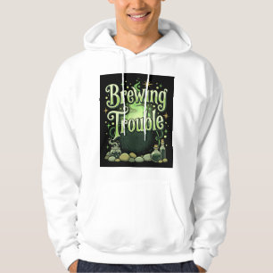 Moletom Halloween Brewing Trouble Bruxa Caldeirão Poção De