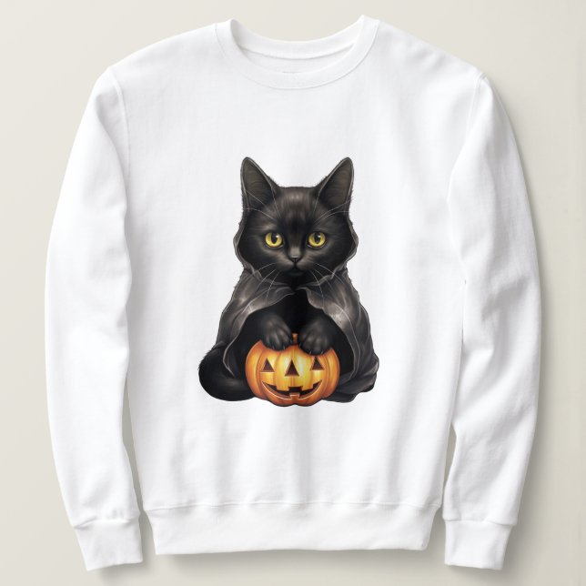 Moletom Halloween Cat (Frente do Design)