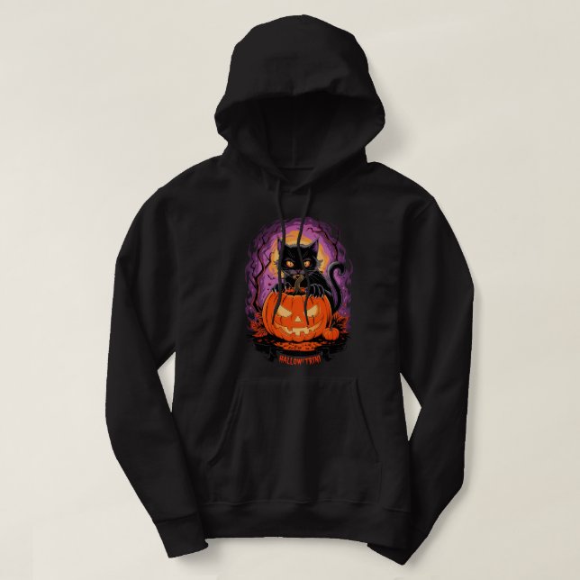 Moletom Halloween Cat Halloween Trini (Frente do Design)