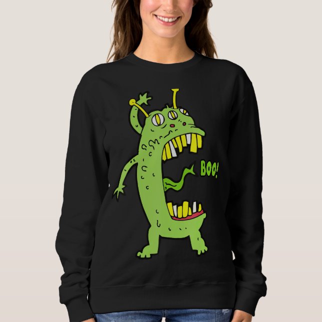 Moletom Halloween de Alienígena Monstro (Frente)