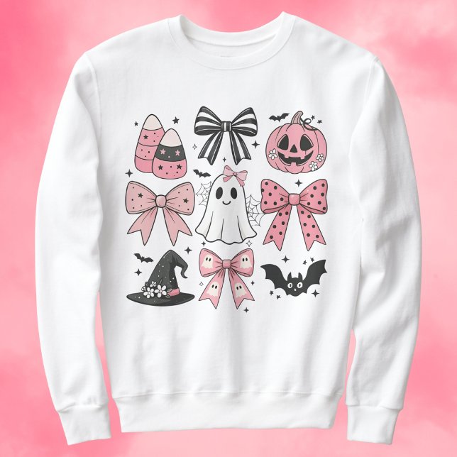 Moletom Halloween de coquete rosa-claro (Criador carregado)