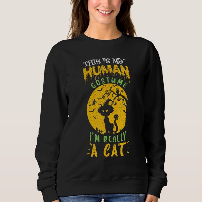 Moletom Halloween Este É Meu Figurino Humano Eu Sou Realme (Frente)