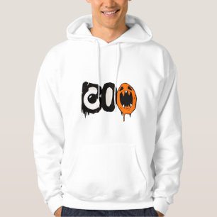 Moletom Halloween Hoodie - Impressão único de "BOO"