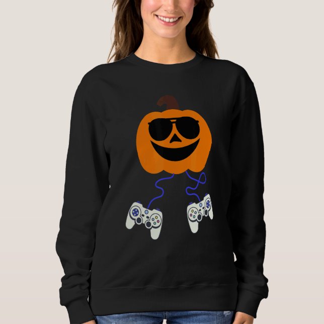 Moletom Halloween Jack O Lantern Gamer Boys Kids Men  Hall (Frente)