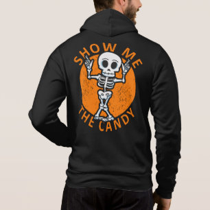 Moletom Halloween Me Mostra O Esqueleto De Candy