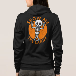 Moletom Halloween Me Mostra O Esqueleto De Candy