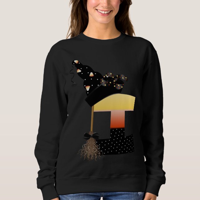 Moletom Halloween Monograma - Letra I (Frente)