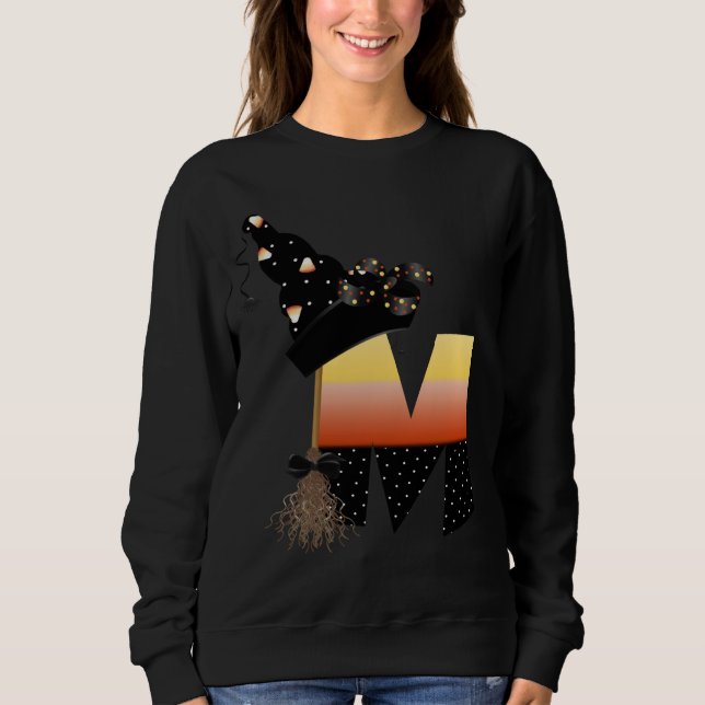 Moletom Halloween Monograma - Letra M (Frente)