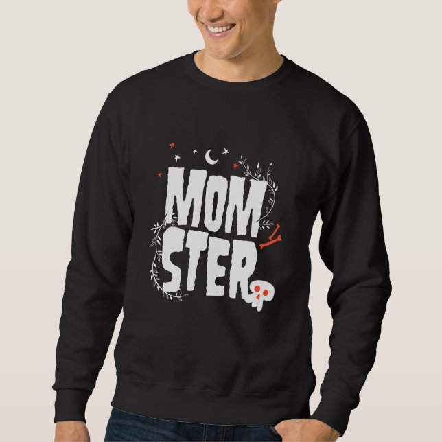 Moletom Halloween Monster Mãe Mãe (Frente)