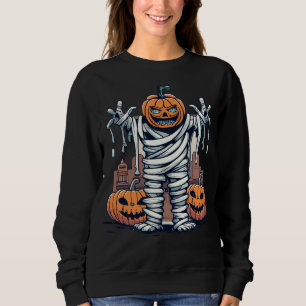 Moletom Halloween Mummy Pumpkin Spooky Fall Season
