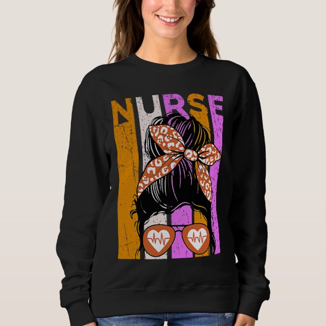 Moletom Halloween Nurse Womens Nursing Student Fun Cool (Frente)