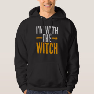 Moletom Halloween Para Homens Estou Com A Bruxa Halloween