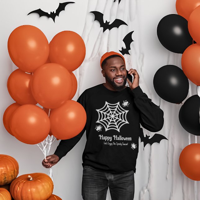 Moletom Halloween personalizado da teia (Criador carregado)