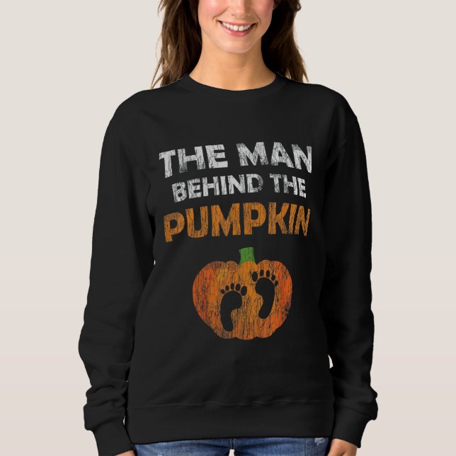 Moletom Halloween Pregnancy  For Men Expecting Pumpkin Cos (Frente)