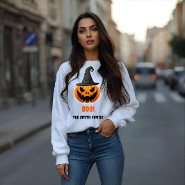 Moletom Halloween Pumpkin "BOO!" - Nome Personalizado