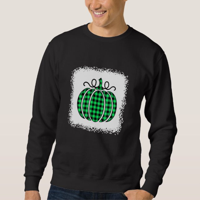 Moletom Halloween Pumpkin Branqueado Verde e Buffalo Negro (Frente)